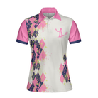 Tennis I Know I Play Like A Girl Short Sleeve Women Polo Shirt, White And Pink Tennis Shirt For Ladies, Gift For Tennis Players