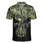 Make Par Not War Polo Shirt, Camouflage Pattern Golf Shirt For Veterans, Golf Gift Idea For Military Dad