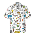 Back To School Hand Drawn Doodle Style School Hawaiian Shirt