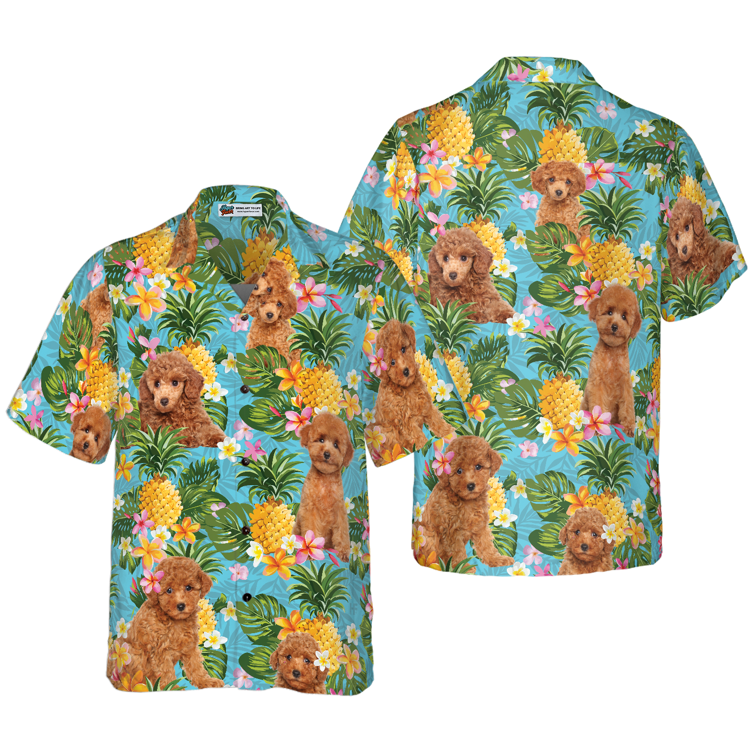 Pineapple Poodles Lover Hawaiian Shirt