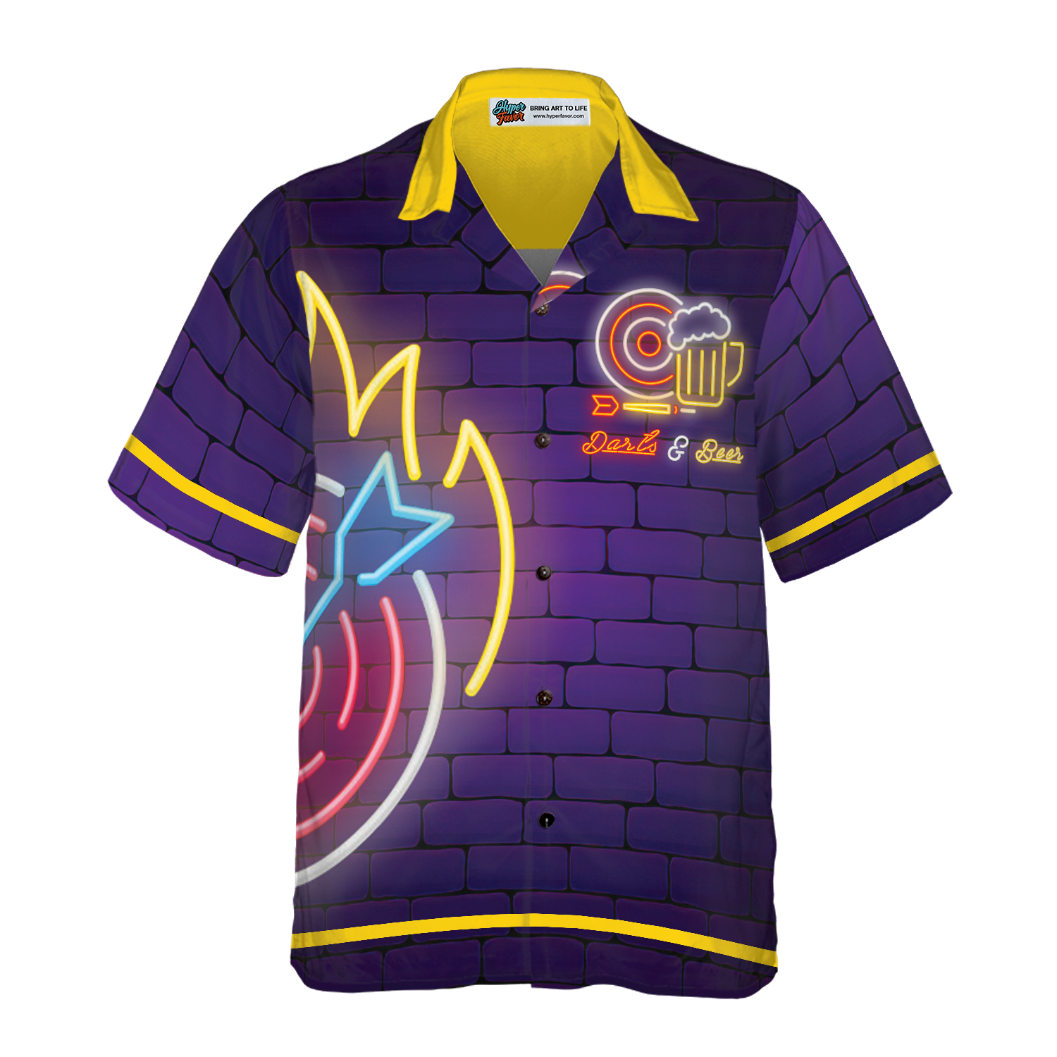 Dart Neon Cyper Hawaiian Shirt
