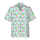 Tropical Pineapple Flamingo Shirt For Men Hawaiian Shirt