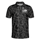 Real Grandpas Bowl Polo Shirt, Black Ball Pattern Bowling Polo Shirt, Funny Bowling Shirt With Sayings