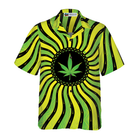 Magic Marijuana Leaf With Sacred Geometry Hawaiian Shirt