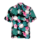 Tropical Flower Baseball Hawaiian Shirt