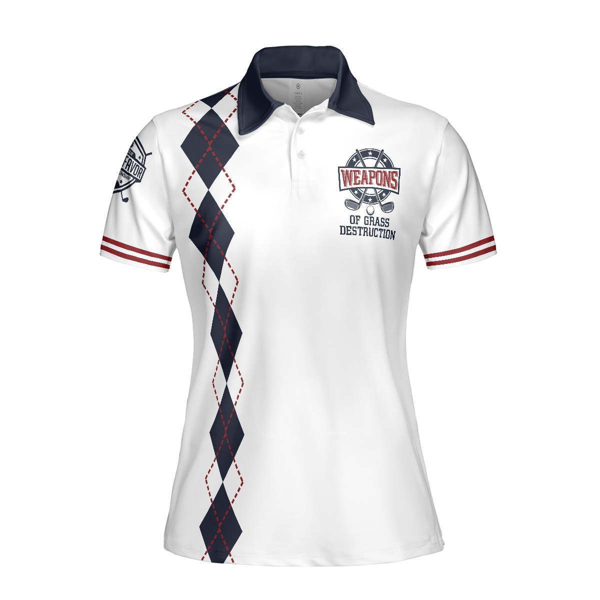 Golf Weapons Of Grass Destruction Shirt For Woman Short Sleeve Women Polo Shirt