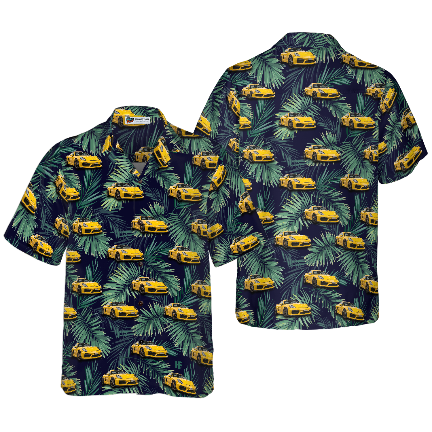 Custom Tropical Car Hawaiian Shirt