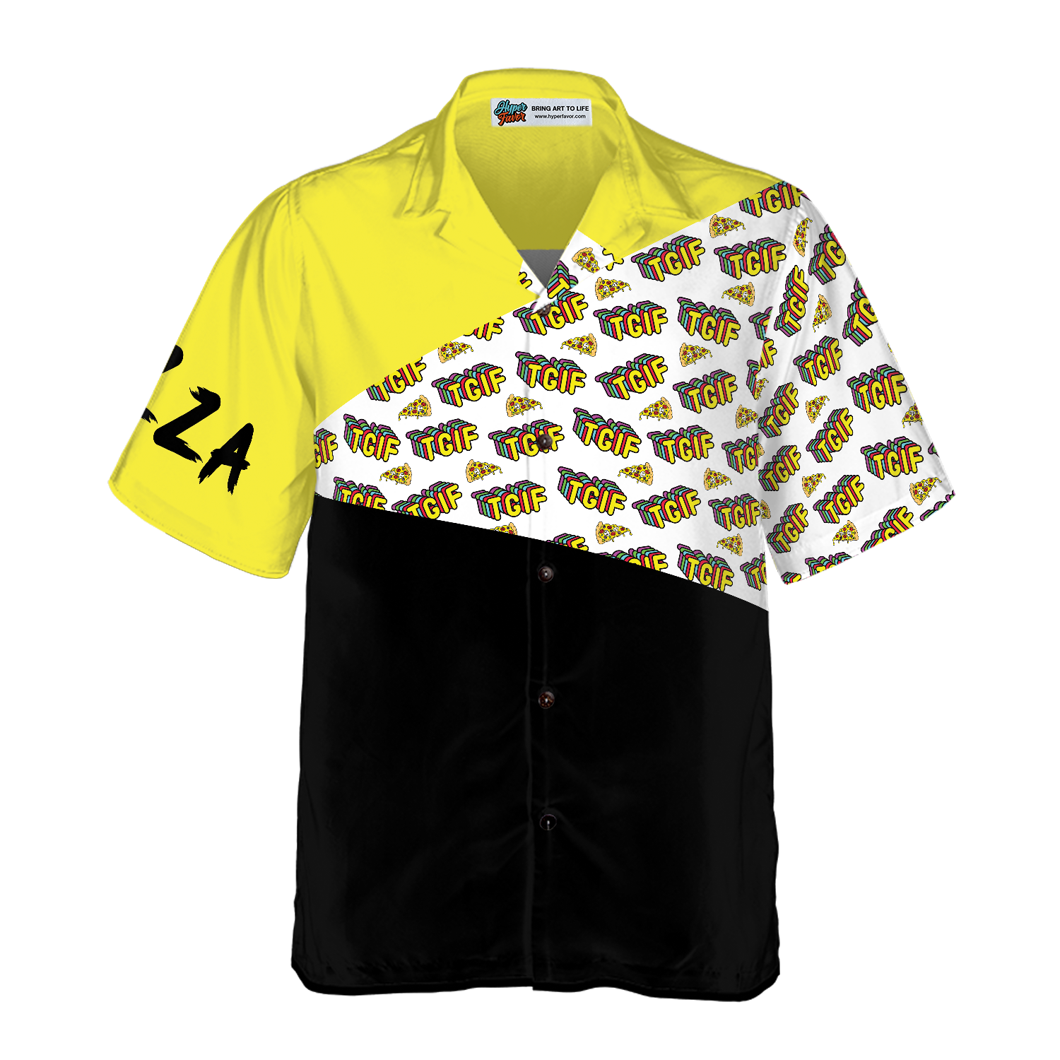 TGIF Pizza Shirt For Men Hawaiian Shirt