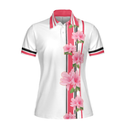 Life Is A Game But Golf Is Serious Golf Short Sleeve Women Polo Shirt, Floral Shirt With Sayings For Women