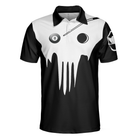 Skull Billiards Polo Shirt, Black And White Billiards Shirt For Billiards Lovers, Basic Shirt Design For Men