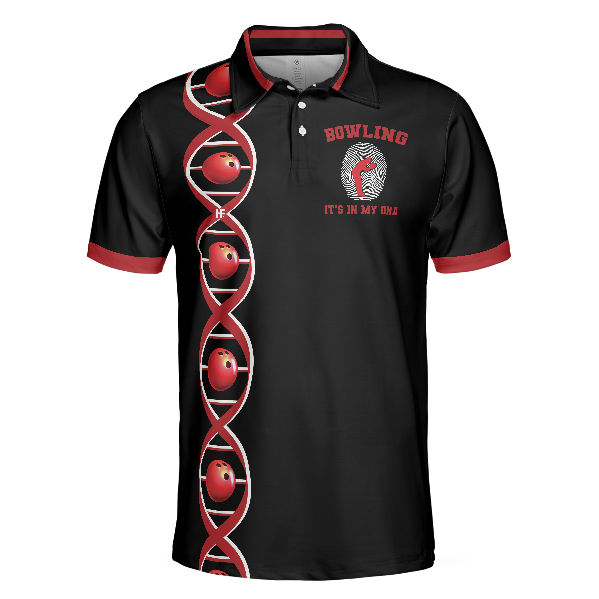 Bowling It's In My DNA Polo Shirt, Swag Bowling Polo Shirt For Male Bowlers, Best Bowling Gift Idea