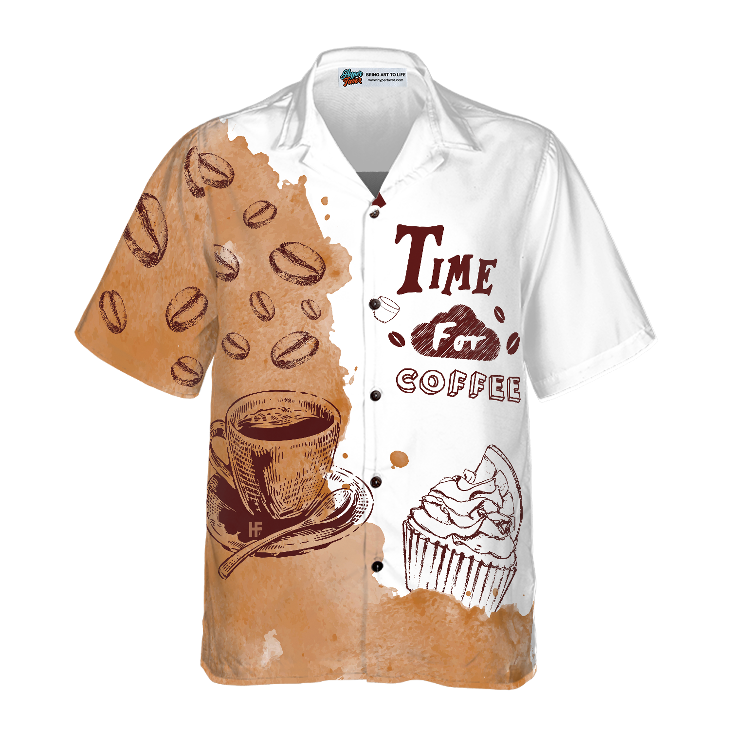Time For Coffee Hawaiian Shirt