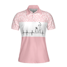 Pink Golfbeat Leopard Golf Short Sleeve Women Polo Shirt