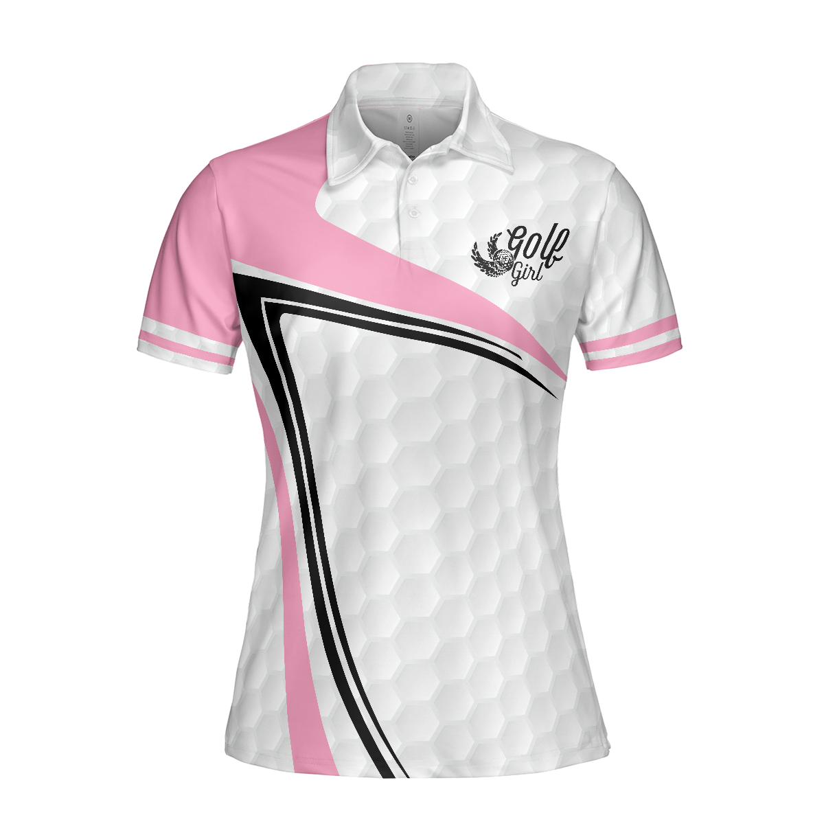 Golf Girl In Sporty Style Golf Short Sleeve Women Polo Shirt, Simple Golf Shirt Design For Female Players