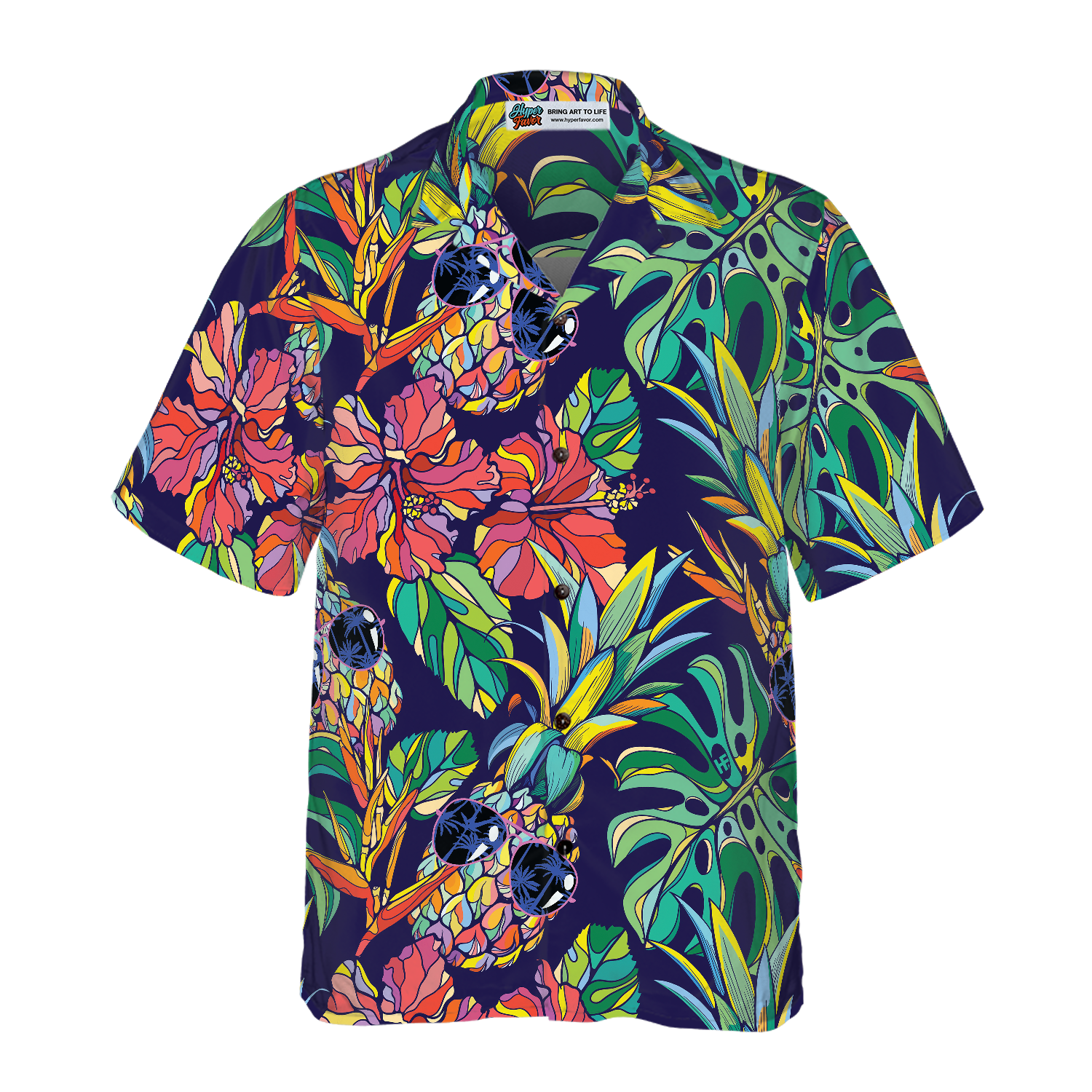 Tropical Coolest Pineapple Hawaiian Shirt