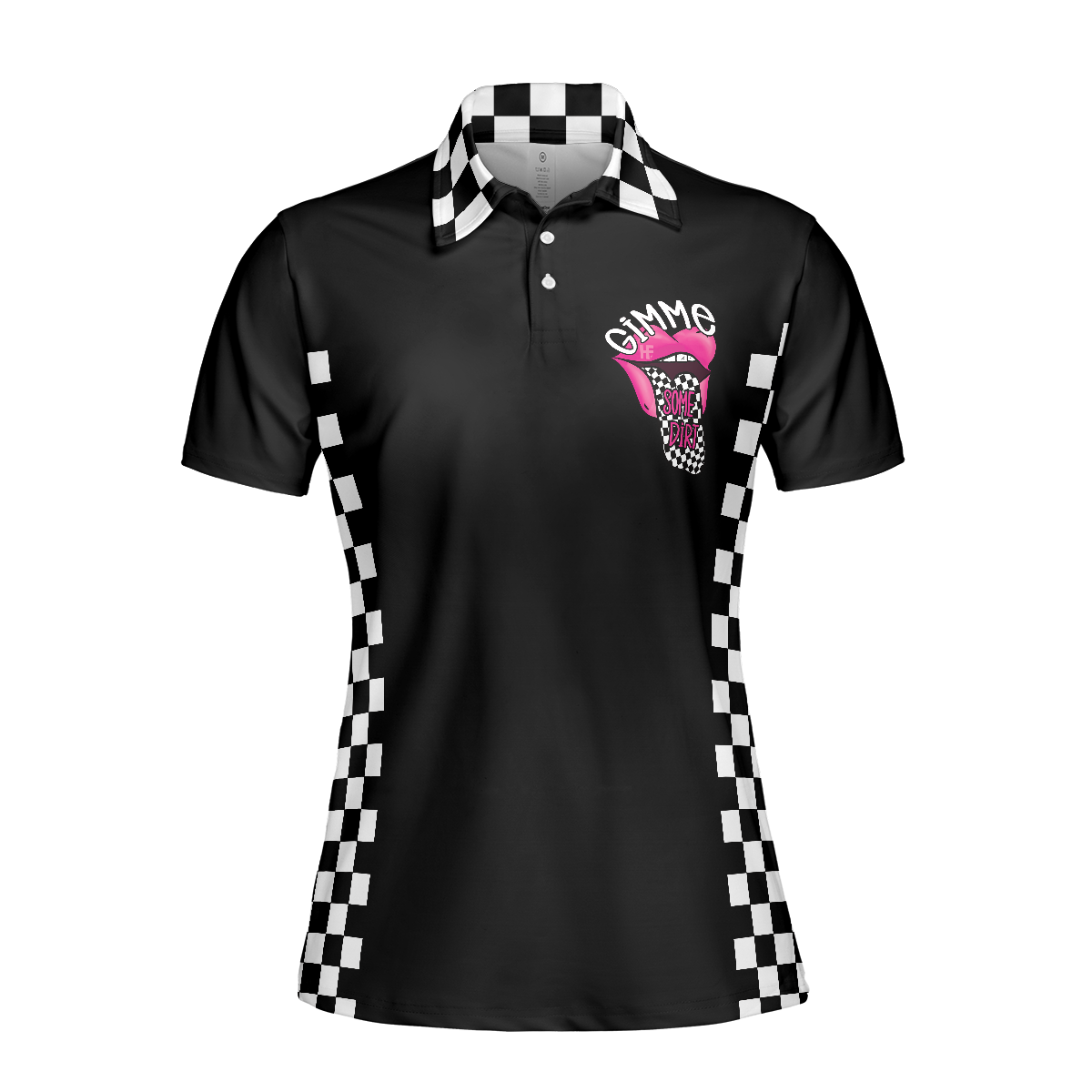She Wants The D Dirt Track Racing Short Sleeve Women Polo Shirt, Adult Humor Dirt Track Racing Shirt For Ladies