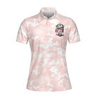 Stop Leering At My Putt Short Sleeve Women Polo Shirt