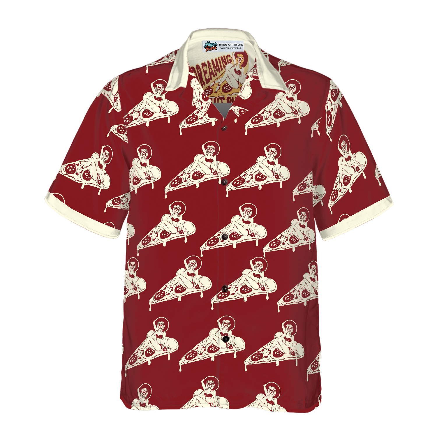 Dreaming About Pizza Shirt For Men Hawaiian Shirt