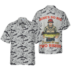 Mine's So Big I Have To Use Two Hands Hawaiian Shirt
