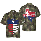 Camouflage Texas Custom Hawaiian Shirt, Unique Texas Shirt For Texas Lovers