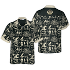 Retro Halloween Beer Party Hawaiian Shirt