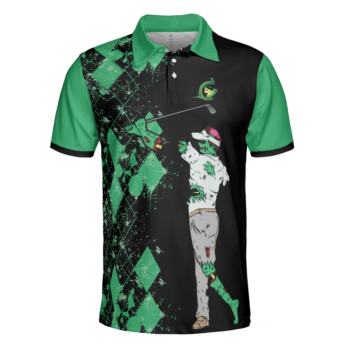 Today's Forecast For Zombie Golfer Golf Polo Shirt, Smart Golf Shirt For Men