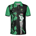 Today's Forecast For Zombie Golfer Golf Polo Shirt, Smart Golf Shirt For Men