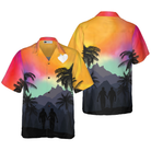 LGBT Sunset With Heart Hawaiian Shirt