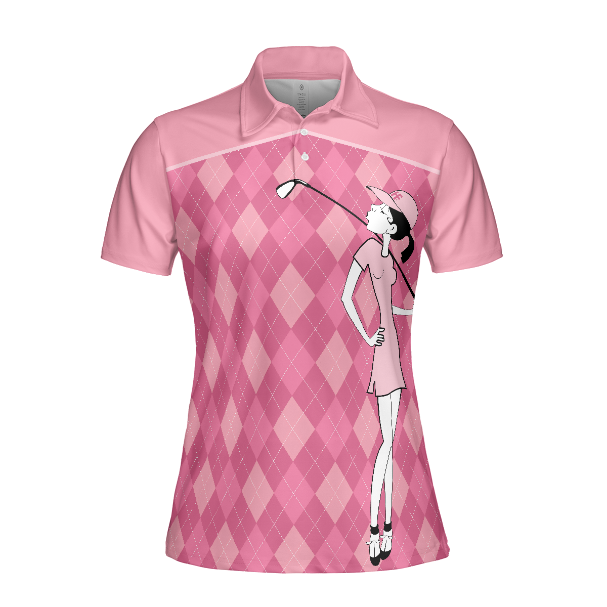 You Say Girl Can't Golf I Say Watch Me Short Sleeve Women Polo Shirt, Cool Golf Shirt For Golf Ladies