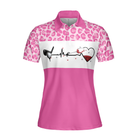 I Am A Simple Woman Golf Short Sleeve Women Polo Shirt, White And Pink Golf Shirt For Ladies, Gift For Wine Lovers