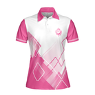 This Girl's Got Drive Pink Golf Short Sleeve Women Polo Shirt, Pink Pattern Golfing Shirt, , Female Golf Gift