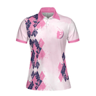 Never Underestimate A Cat Mom Golf Girl Short Sleeve Women Polo Shirt