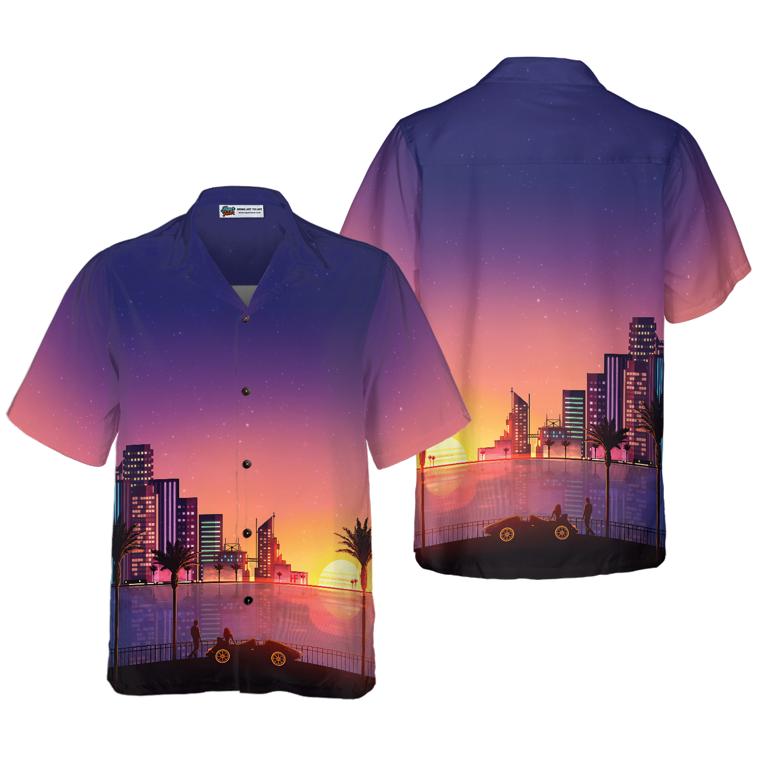 Miami Sunset Hawaiian Shirt