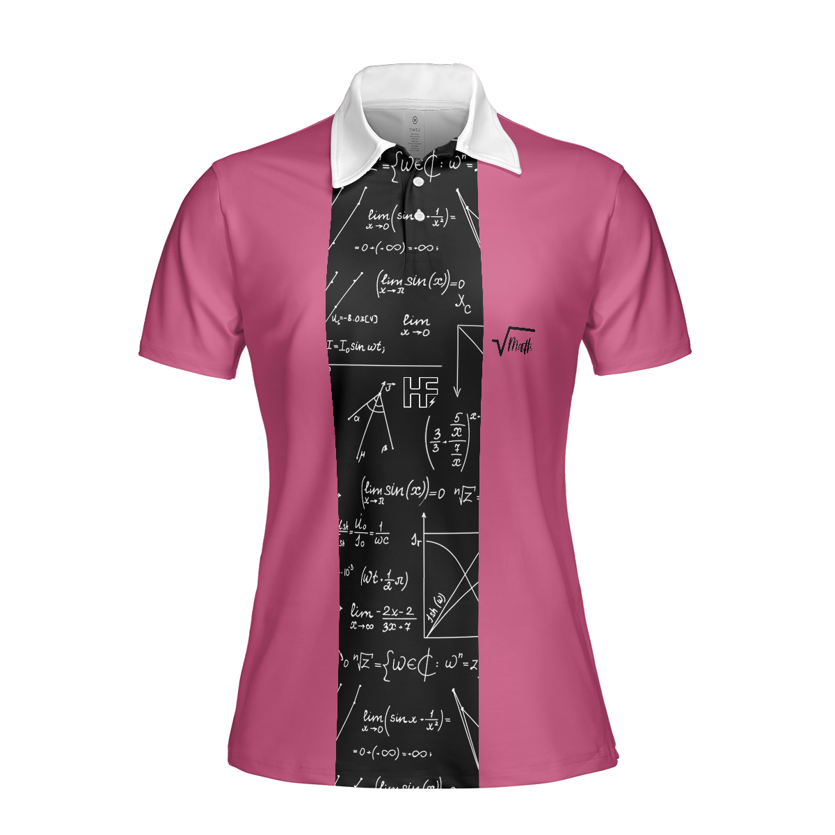 Mistakes Allow Thinking To Happen Math Short Sleeve Women Polo Shirt, Funny Teacher Shirt For Women