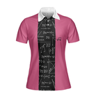 Mistakes Allow Thinking To Happen Math Short Sleeve Women Polo Shirt, Funny Teacher Shirt For Women