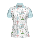 Golf Life In Blue V2 Short Sleeve Women Polo Shirt
