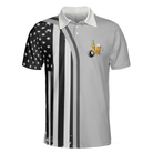 Weekend Forecast Pool Player Billiards Polo Shirt, American Flag Pattern Billiard Polo Shirt, Gift For Billiard Lovers