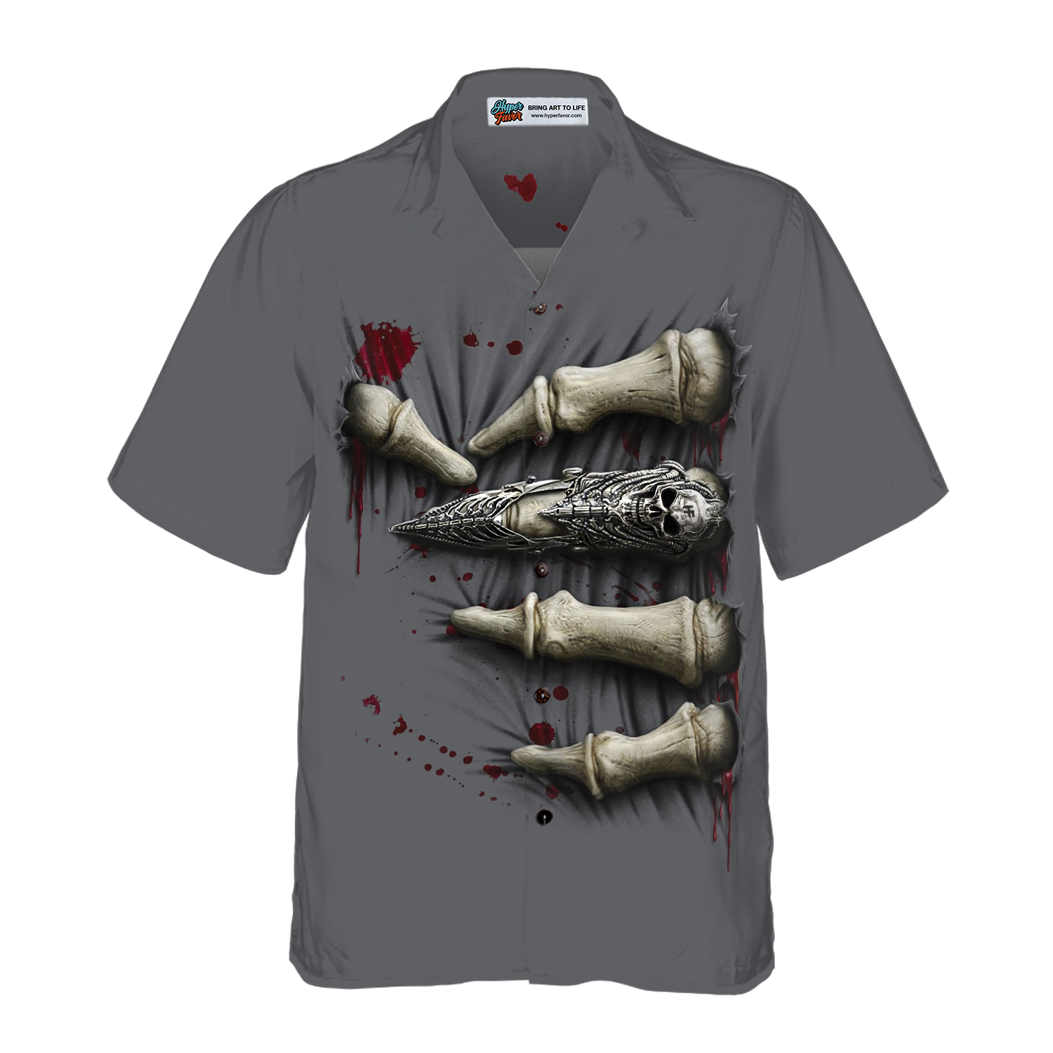 Death Hand Halloween Shirt Hawaiian Shirt