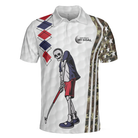 Be Skull And Goal Camouflage Polo Shirt, Your Hole Is My Goal Stripes Pattern Shirt, Camo Golf Shirt For Men