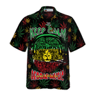 Marijuana Lion With Dreadlocks And Chillum Hawaiian Shirt