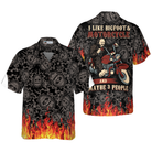 I Like Bigfoot & Motorcycle & Maybe 3 People Hawaiian Shirt