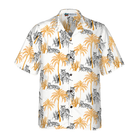 Tropical Palm Tree Tigers Shirt For Men Hawaiian Shirt