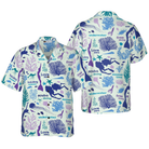Scuba Diver And Sea Pattern V1 Hawaiian Shirt