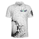 Golf Breaker Unique Design Golf Polo Shirt, Smart Golf Shirt For Men