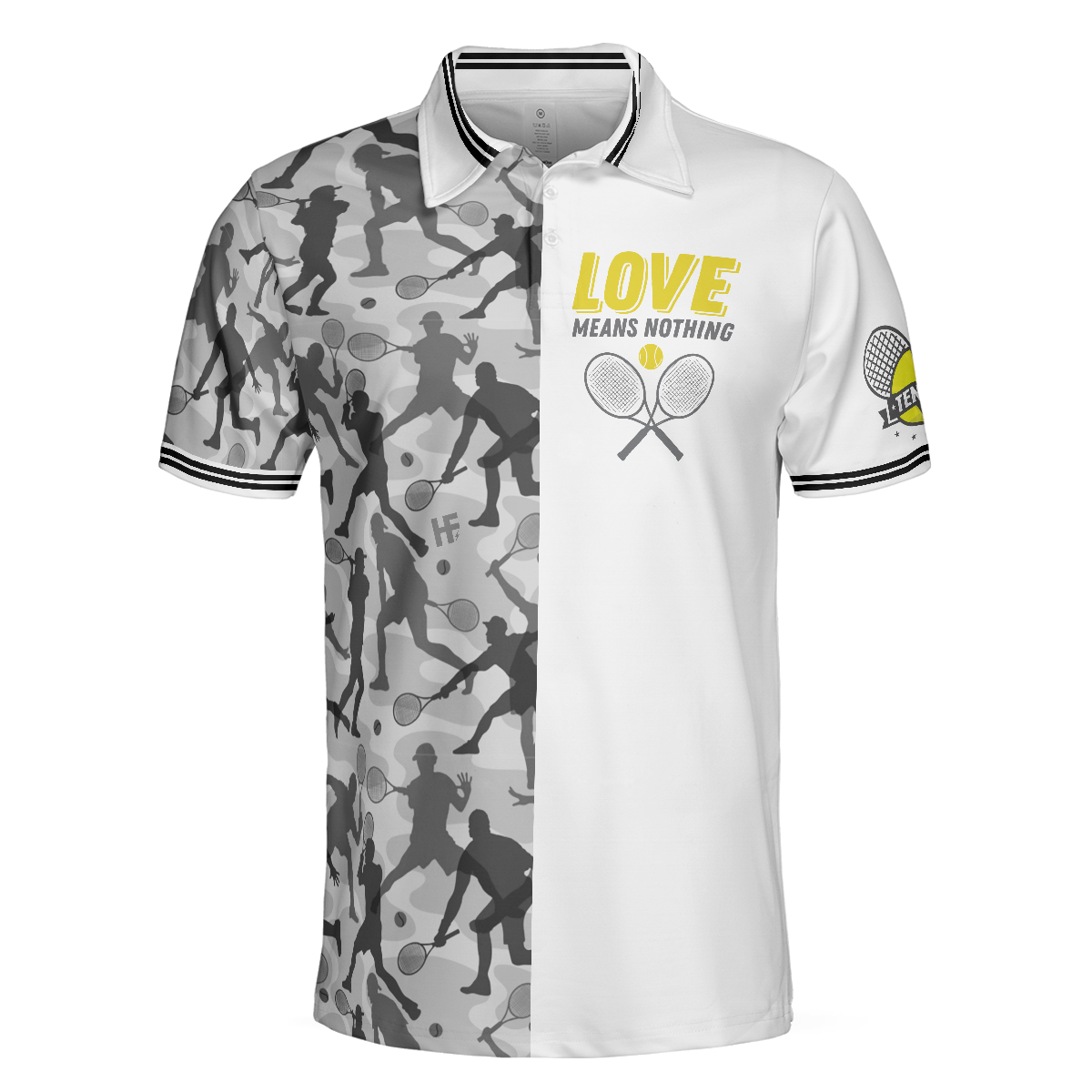 Eat Sleep Tennis Repeat Polo Shirt, Tennis Shirt For Male Players, Best Tennis Themed Polo Shirt