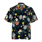 Tropical Floral Tennis Hawaiian Shirt