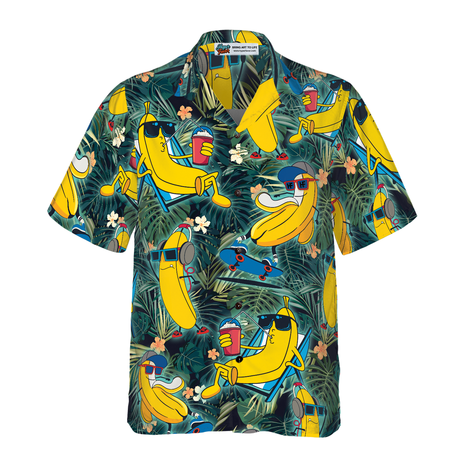 Funny Chill Tropical Banana Hawaiian Shirt