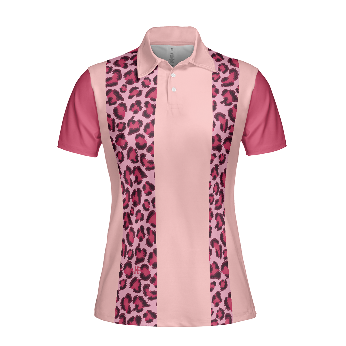Queen Of The Golf Course Short Sleeve Women Polo Shirt, Leopard Pattern Golf Polo Shirt, Gift For Female Golfers