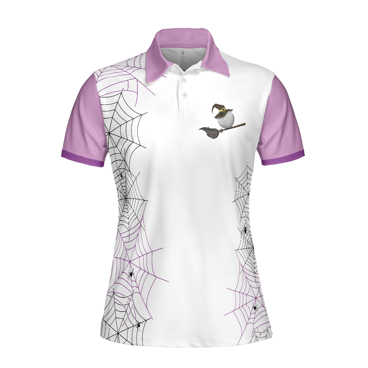 Come We Fly Golf Short Sleeve Women Polo Shirt, Witch Halloween Golf Shirt For Ladies