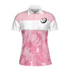 Queen Of The Court Short Sleeve Women Polo Shirt, White And Pink Shirt For Women, Unique Female Tennis Gift
